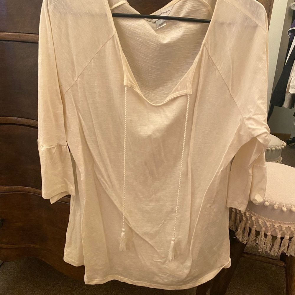 Christopher & Banks shirt. 3/4 sleeves